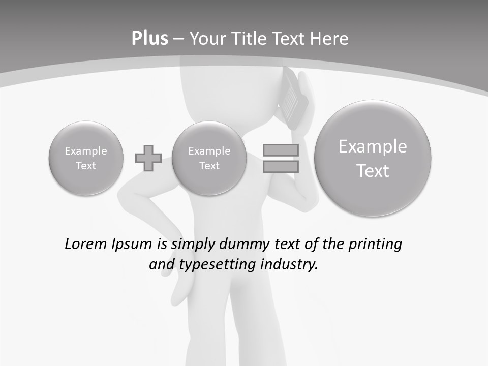 Telephone Office Worker PowerPoint Template