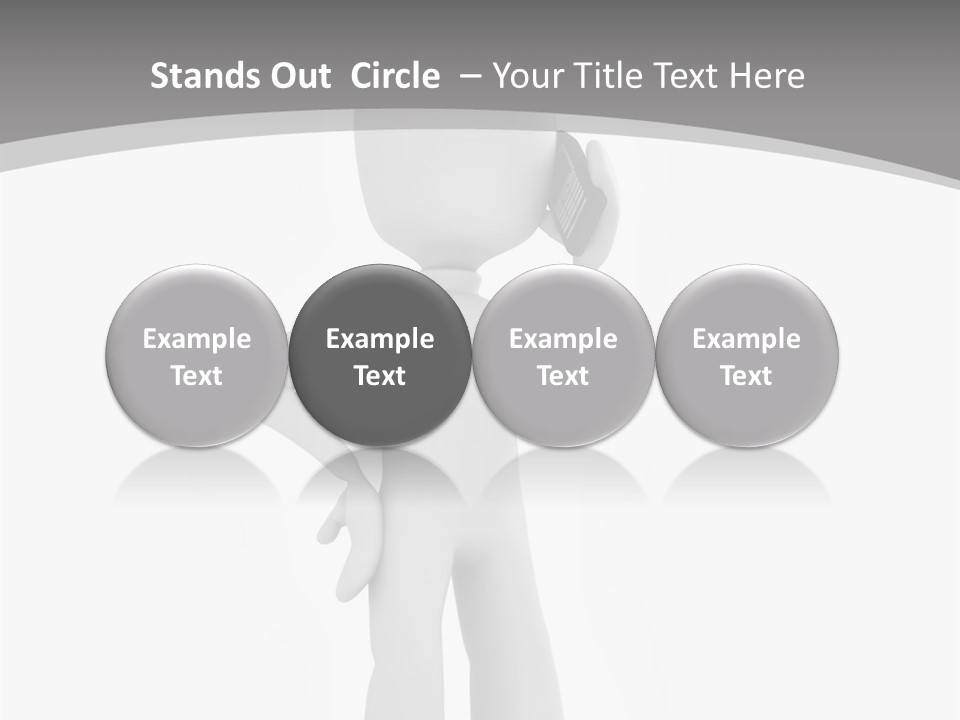 Telephone Office Worker PowerPoint Template