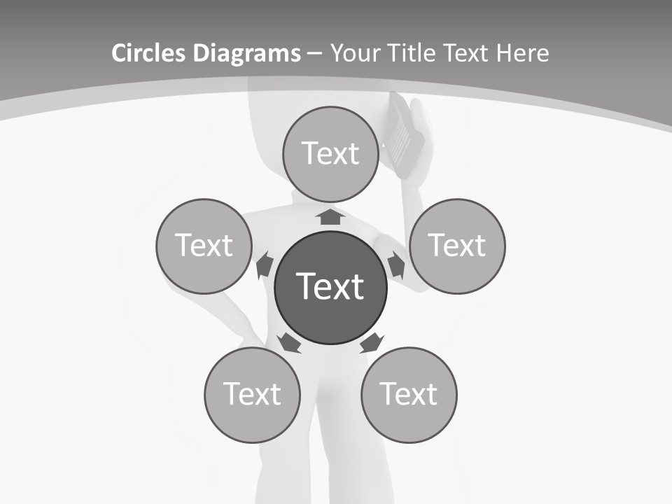 Telephone Office Worker PowerPoint Template