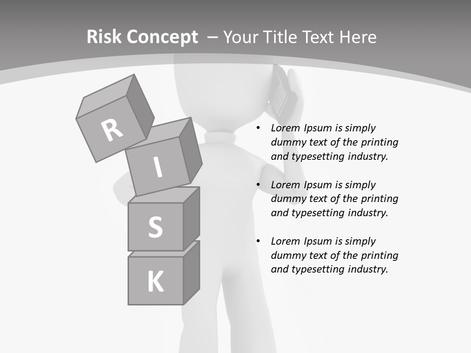 Telephone Office Worker PowerPoint Template