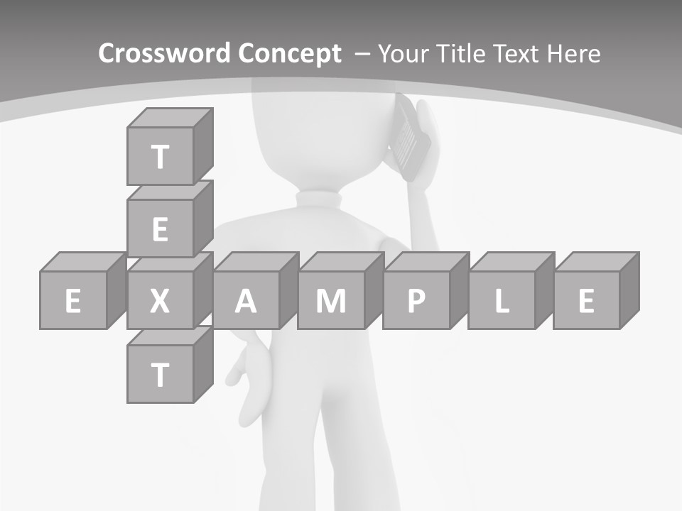 Telephone Office Worker PowerPoint Template