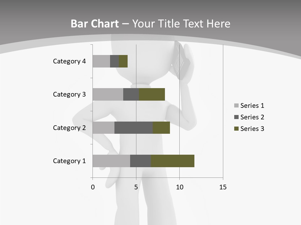 Telephone Office Worker PowerPoint Template