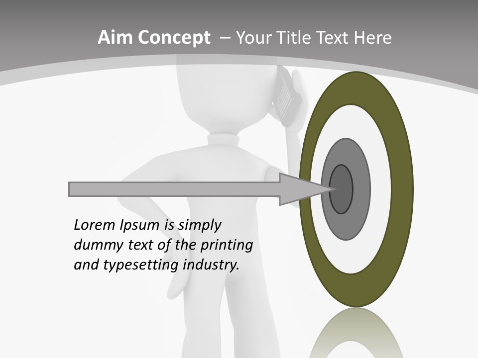 Telephone Office Worker PowerPoint Template