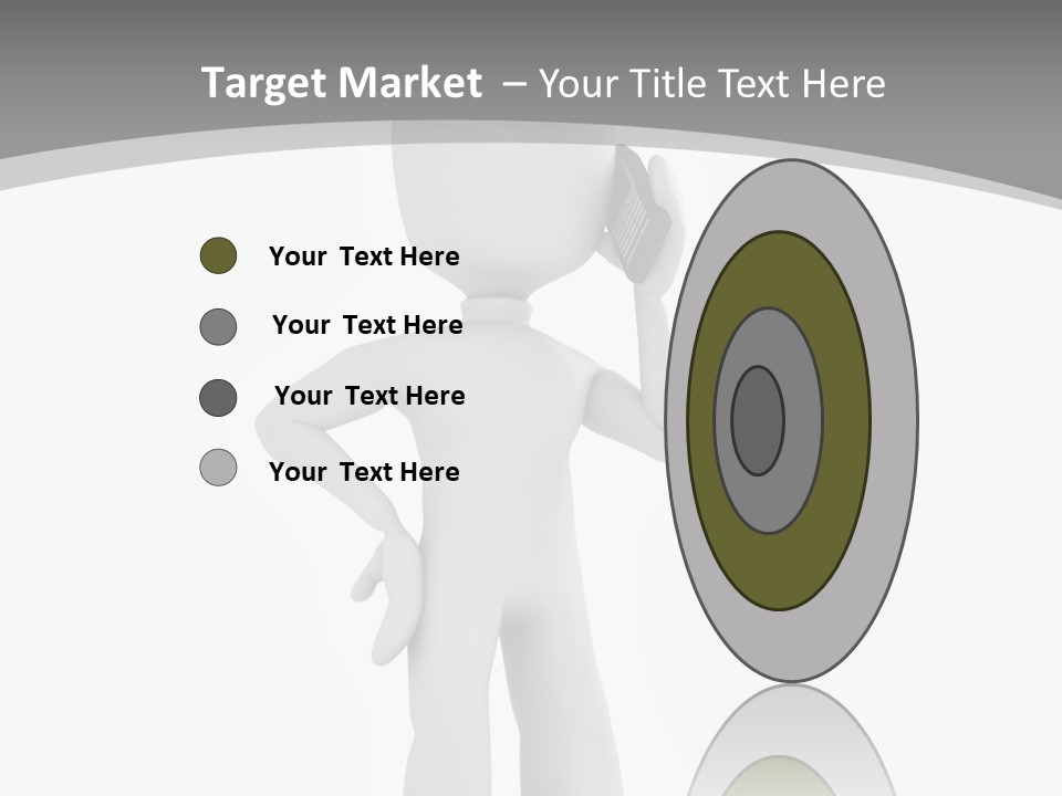 Telephone Office Worker PowerPoint Template