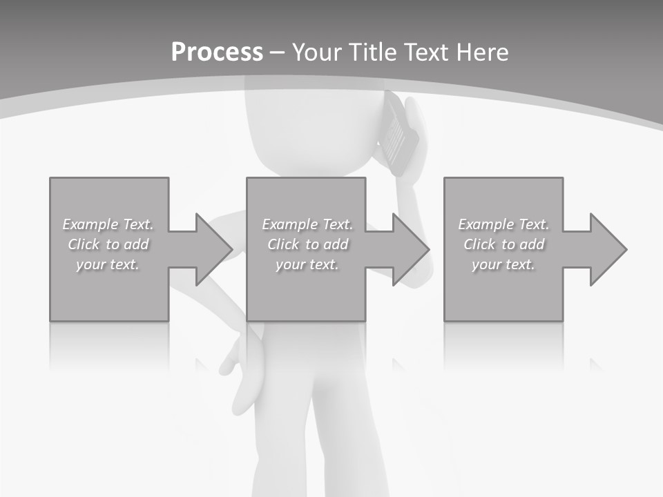 Telephone Office Worker PowerPoint Template