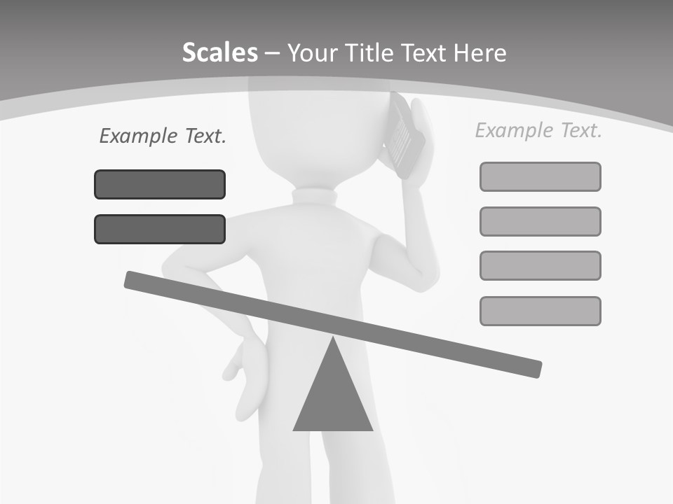 Telephone Office Worker PowerPoint Template