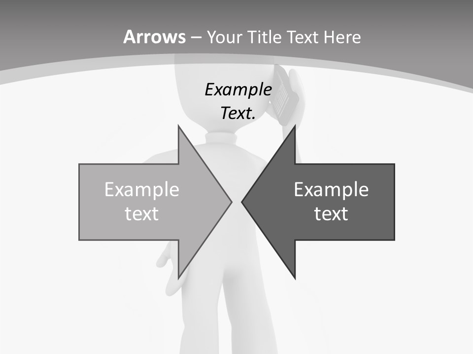Telephone Office Worker PowerPoint Template