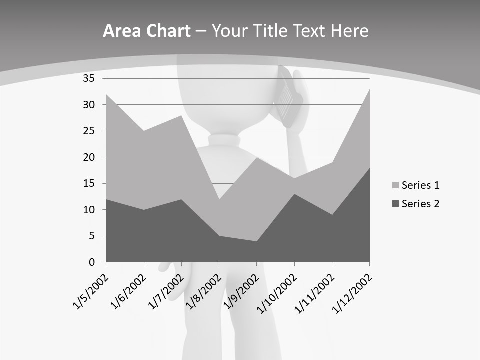 Telephone Office Worker PowerPoint Template