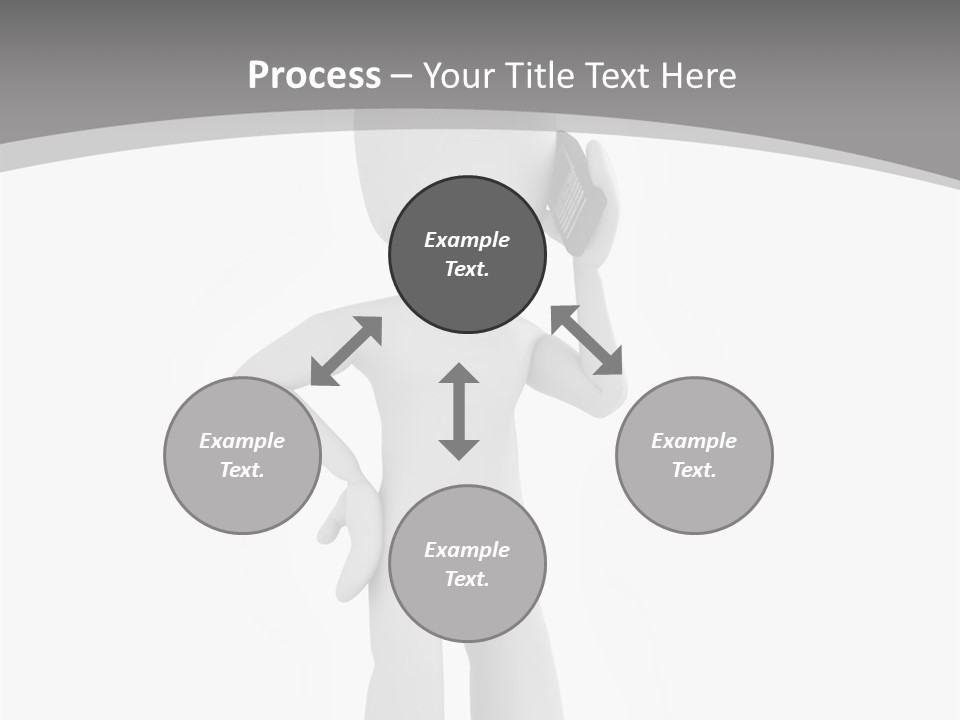 Telephone Office Worker PowerPoint Template