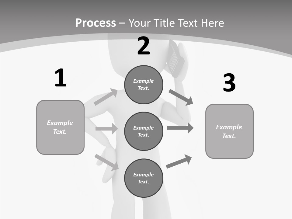 Telephone Office Worker PowerPoint Template