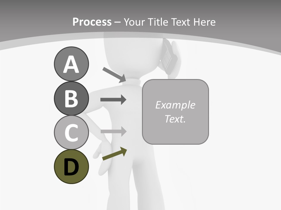 Telephone Office Worker PowerPoint Template
