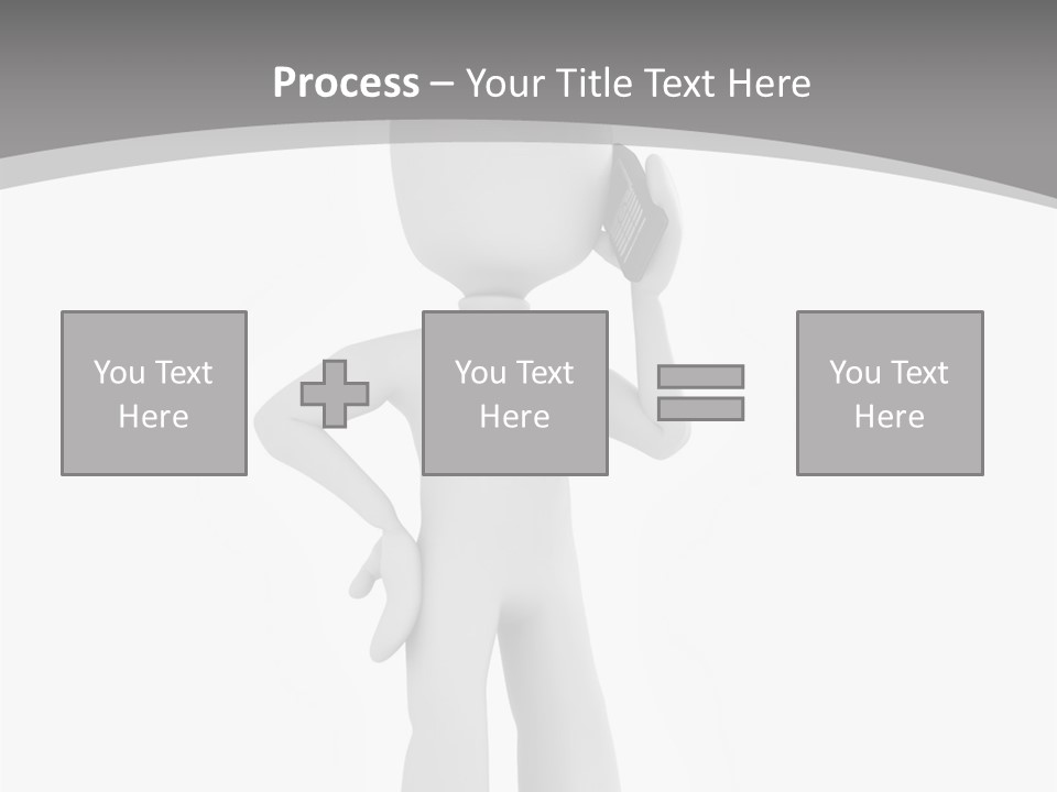 Telephone Office Worker PowerPoint Template