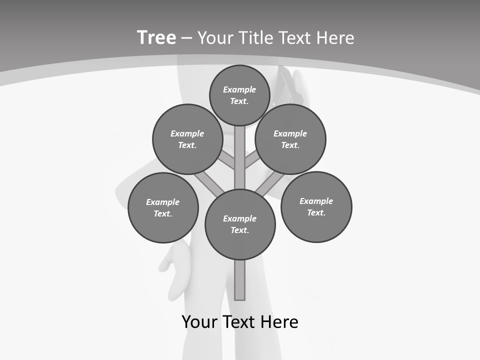 Telephone Office Worker PowerPoint Template