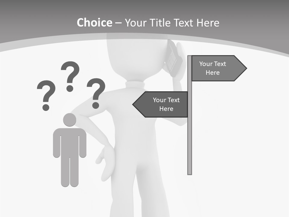 Telephone Office Worker PowerPoint Template