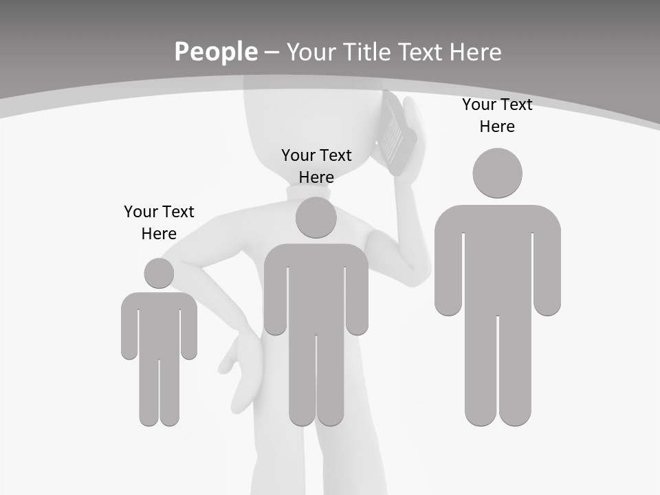 Telephone Office Worker PowerPoint Template