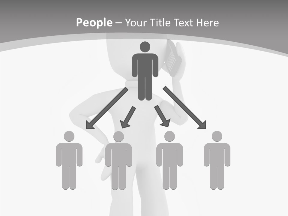 Telephone Office Worker PowerPoint Template