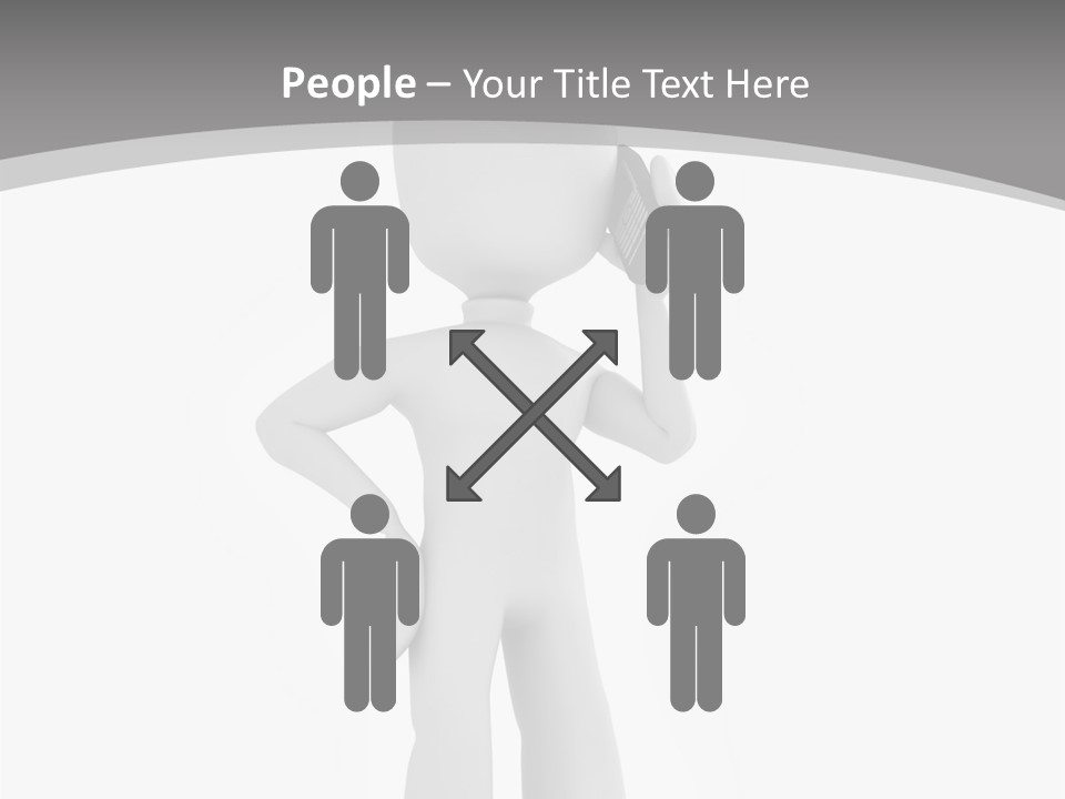 Telephone Office Worker PowerPoint Template