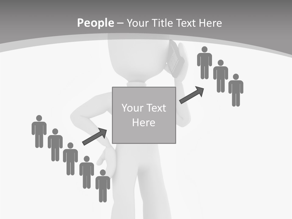 Telephone Office Worker PowerPoint Template