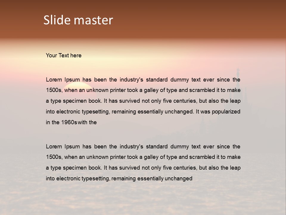 Art Morning Religion PowerPoint Template