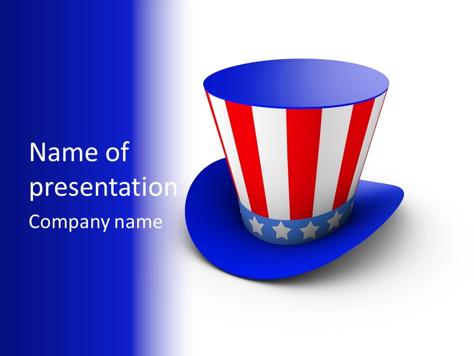 Illustration July Political PowerPoint Template