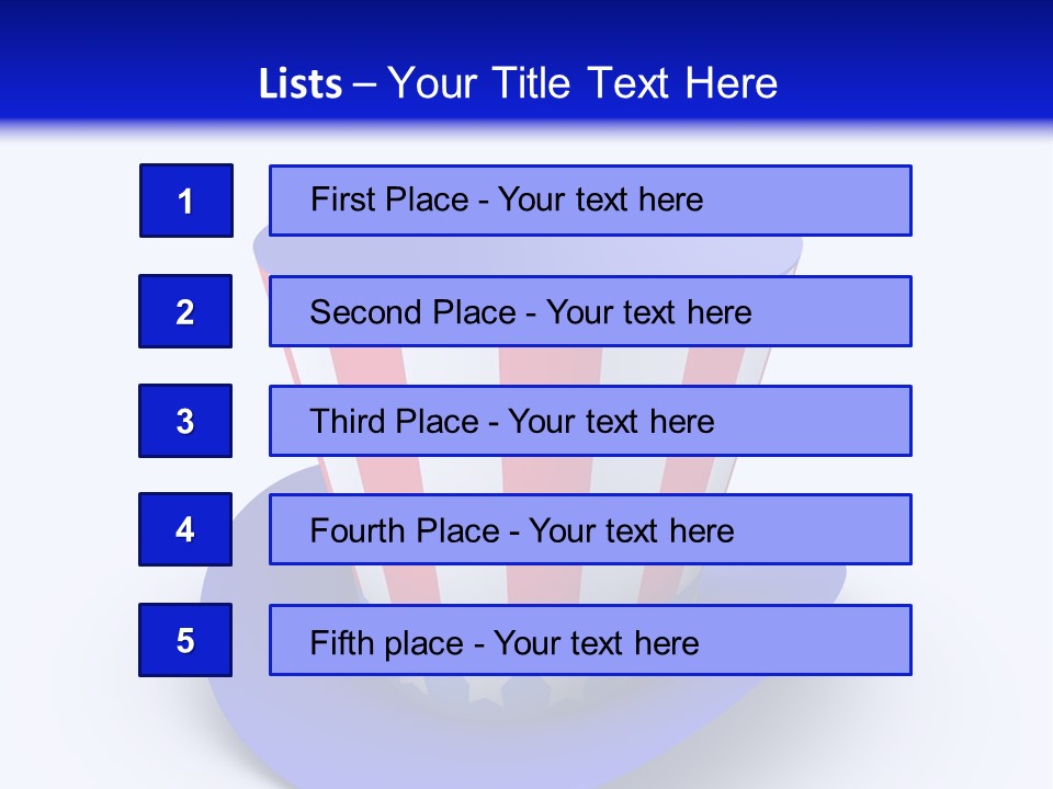 Illustration July Political PowerPoint Template
