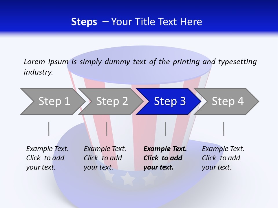 Illustration July Political PowerPoint Template