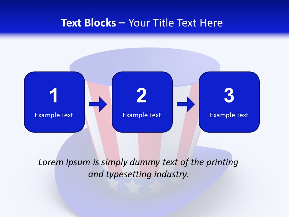 Illustration July Political PowerPoint Template