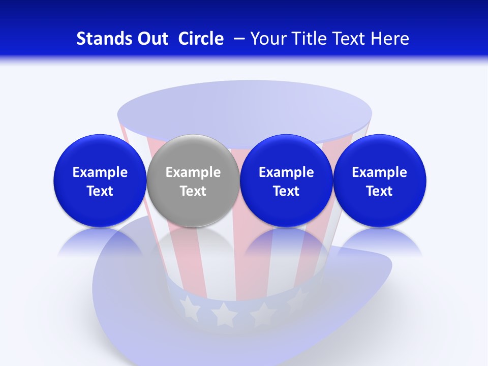 Illustration July Political PowerPoint Template