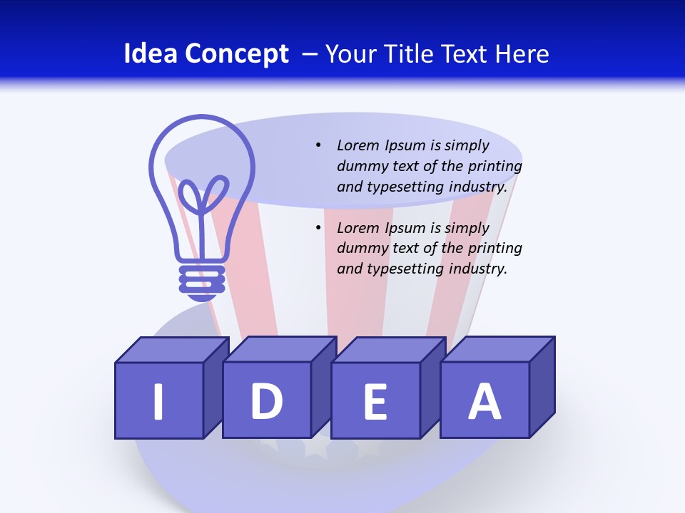 Illustration July Political PowerPoint Template