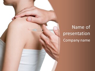 Protection Injecting Bone PowerPoint Template