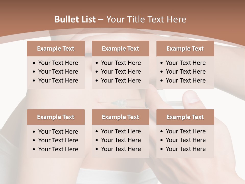 Protection Injecting Bone PowerPoint Template