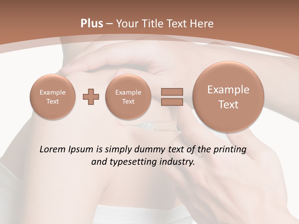 Protection Injecting Bone PowerPoint Template