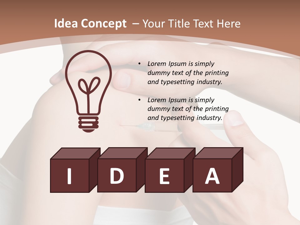 Protection Injecting Bone PowerPoint Template