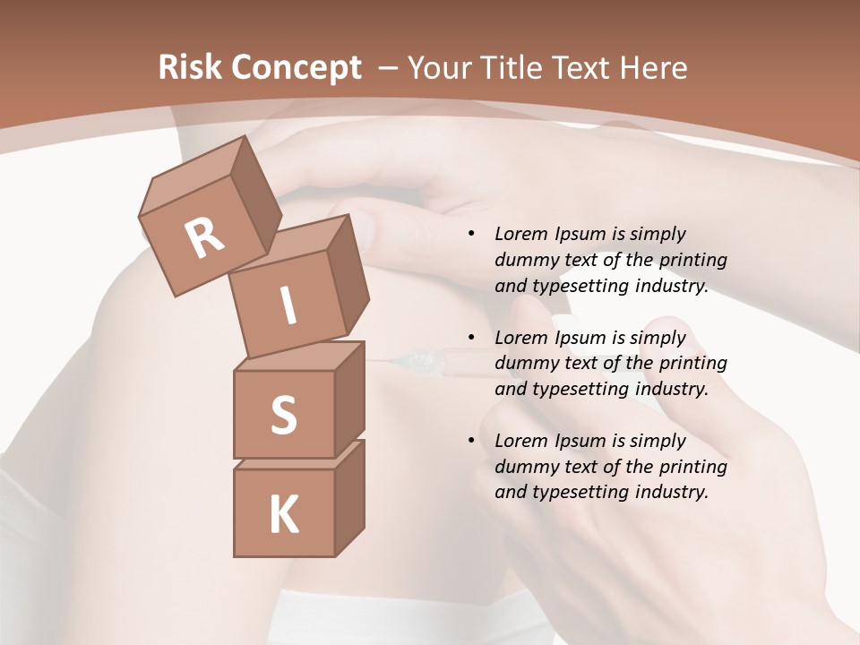 Protection Injecting Bone PowerPoint Template