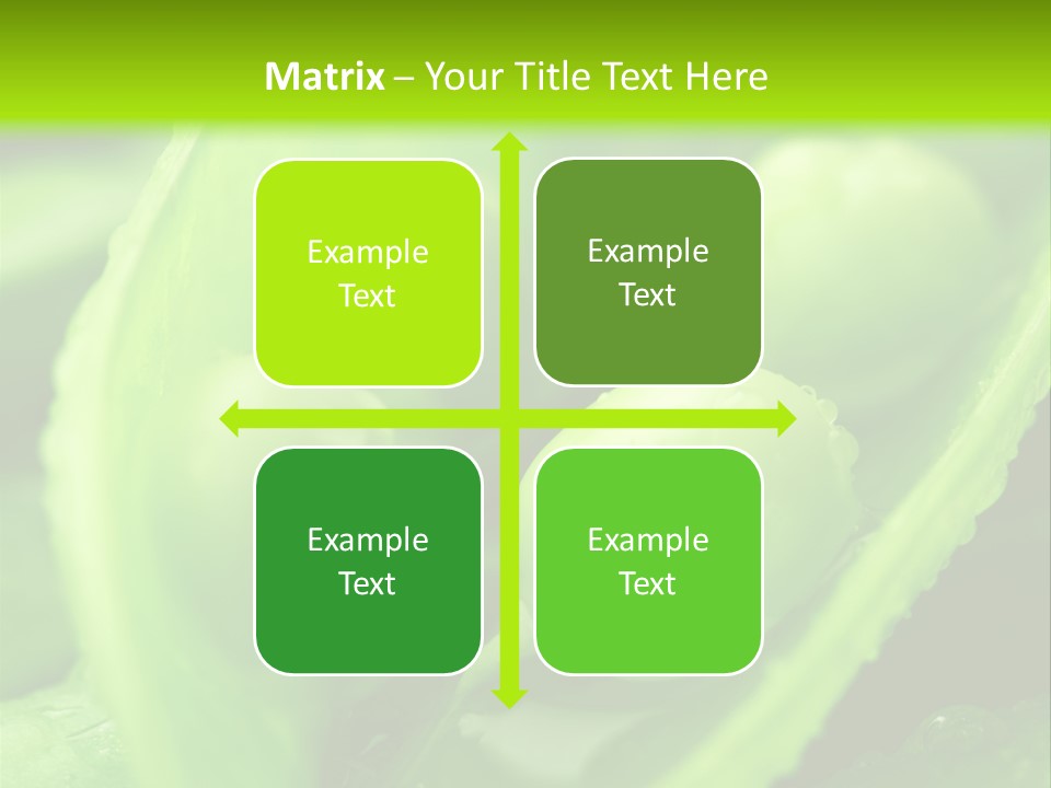 Healthy Pea Ripe PowerPoint Template