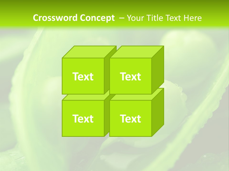 Healthy Pea Ripe PowerPoint Template