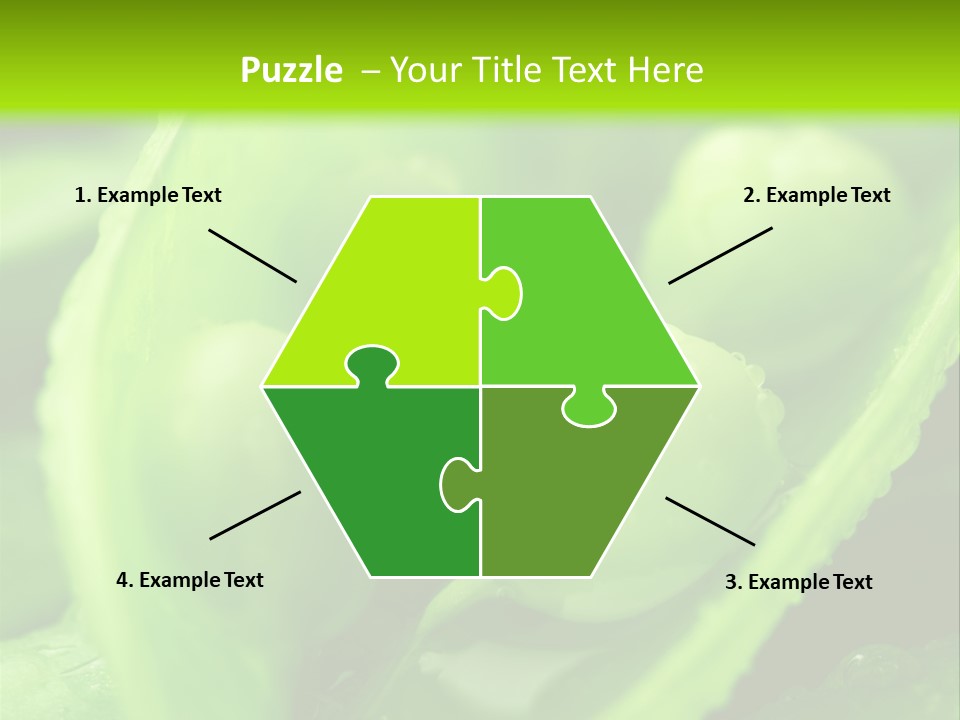 Healthy Pea Ripe PowerPoint Template