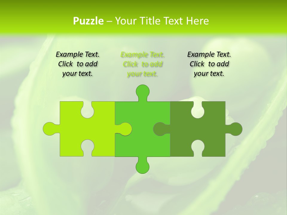 Healthy Pea Ripe PowerPoint Template