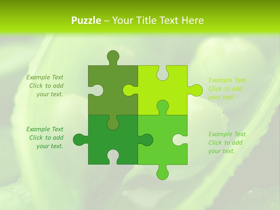 Healthy Pea Ripe PowerPoint Template