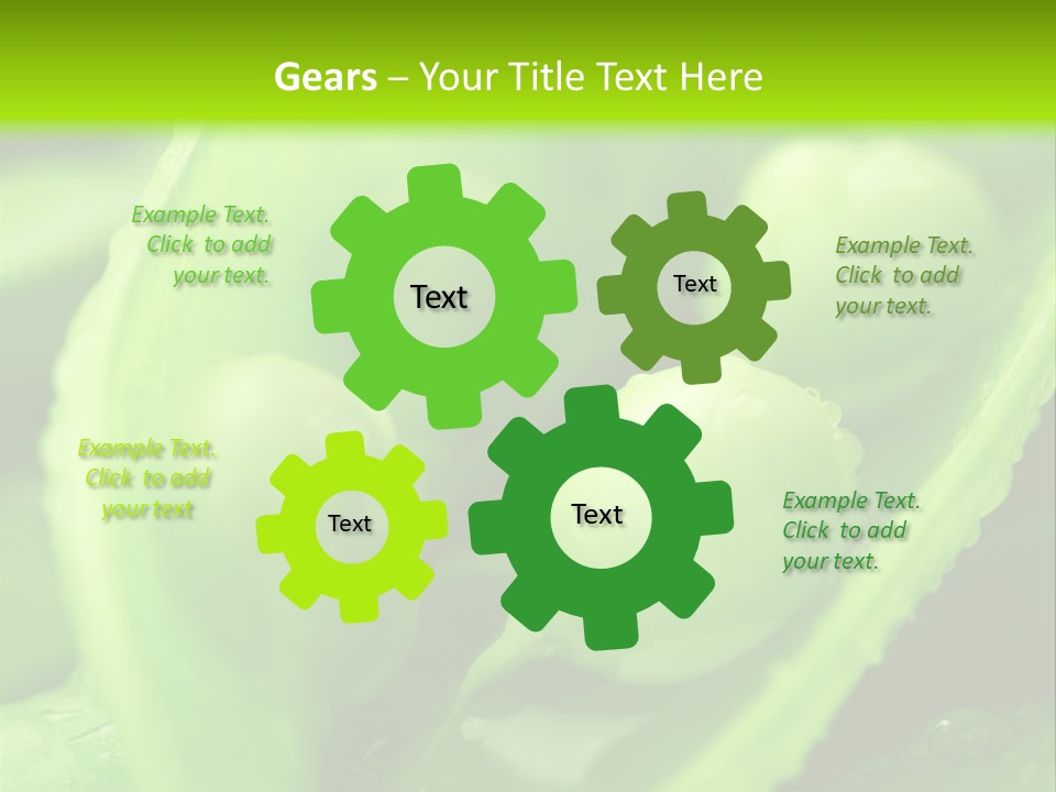 Healthy Pea Ripe PowerPoint Template