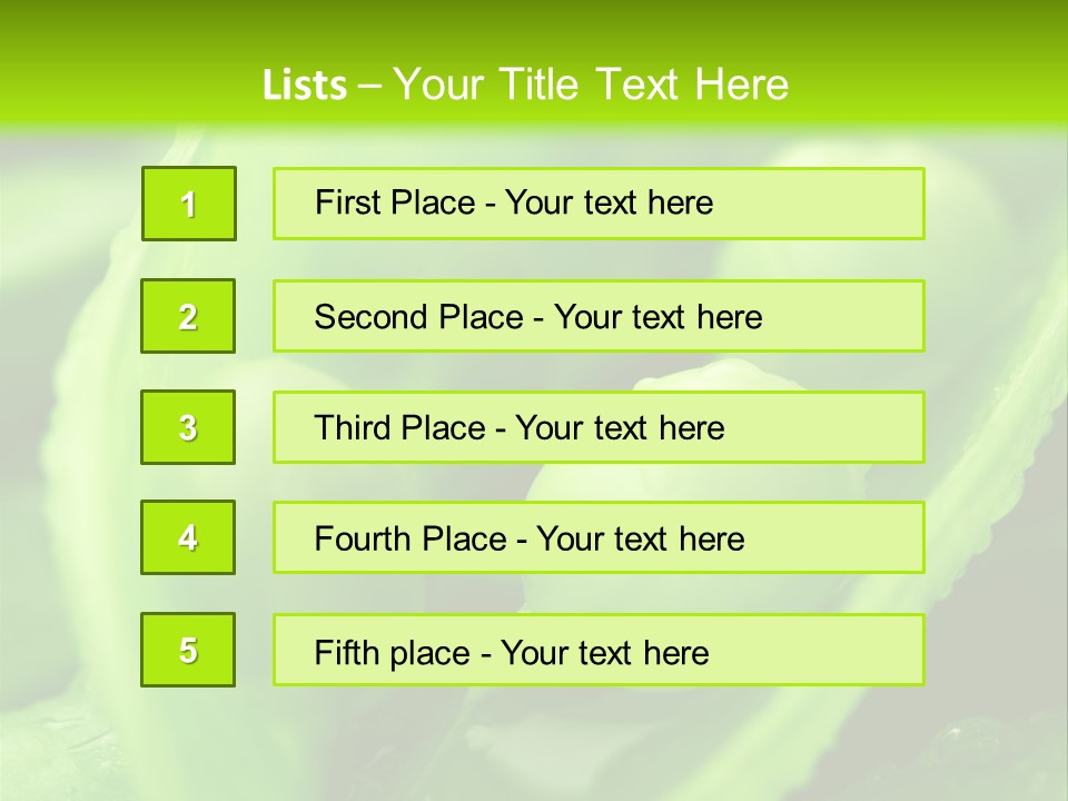Healthy Pea Ripe PowerPoint Template