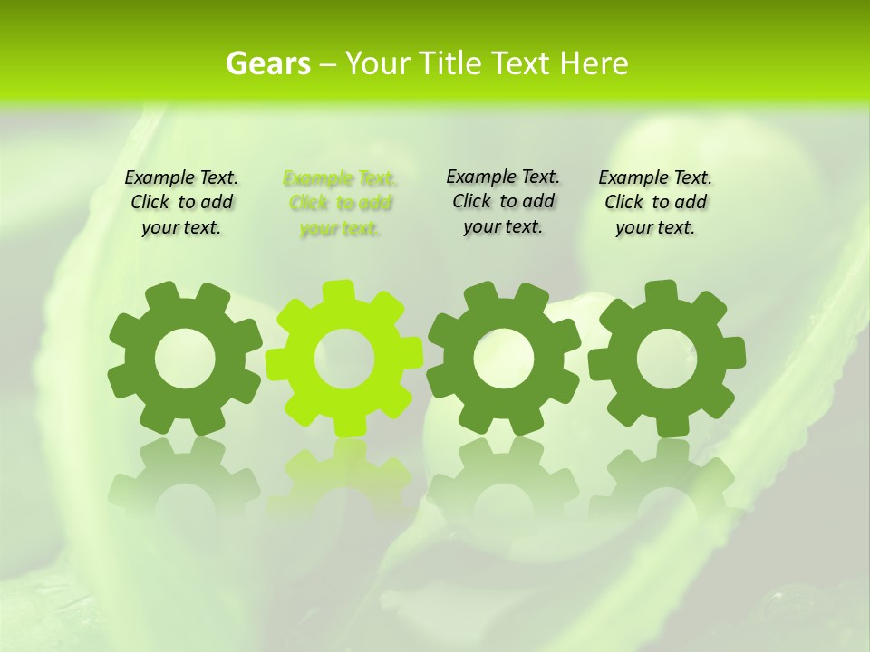 Healthy Pea Ripe PowerPoint Template