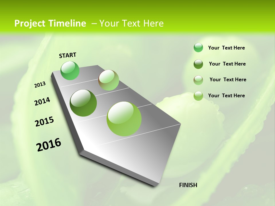 Healthy Pea Ripe PowerPoint Template