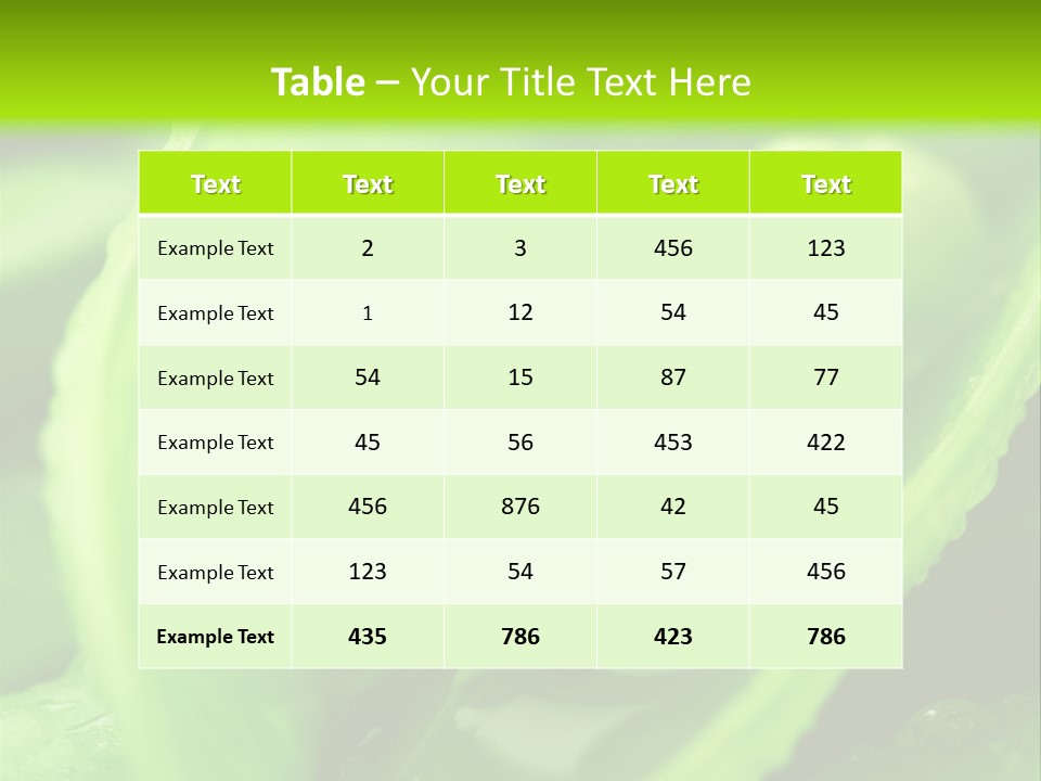 Healthy Pea Ripe PowerPoint Template