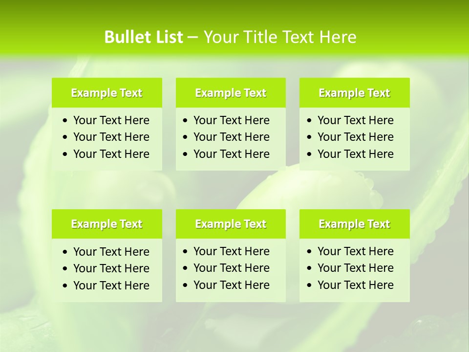 Healthy Pea Ripe PowerPoint Template