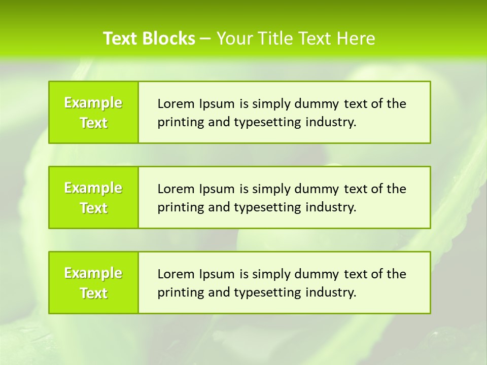 Healthy Pea Ripe PowerPoint Template