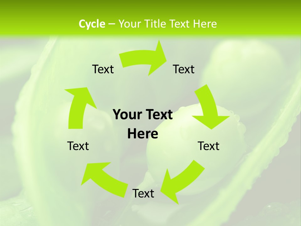 Healthy Pea Ripe PowerPoint Template