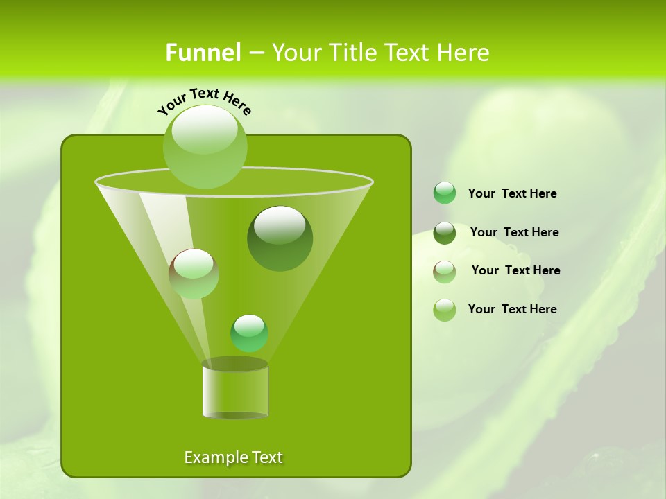 Healthy Pea Ripe PowerPoint Template