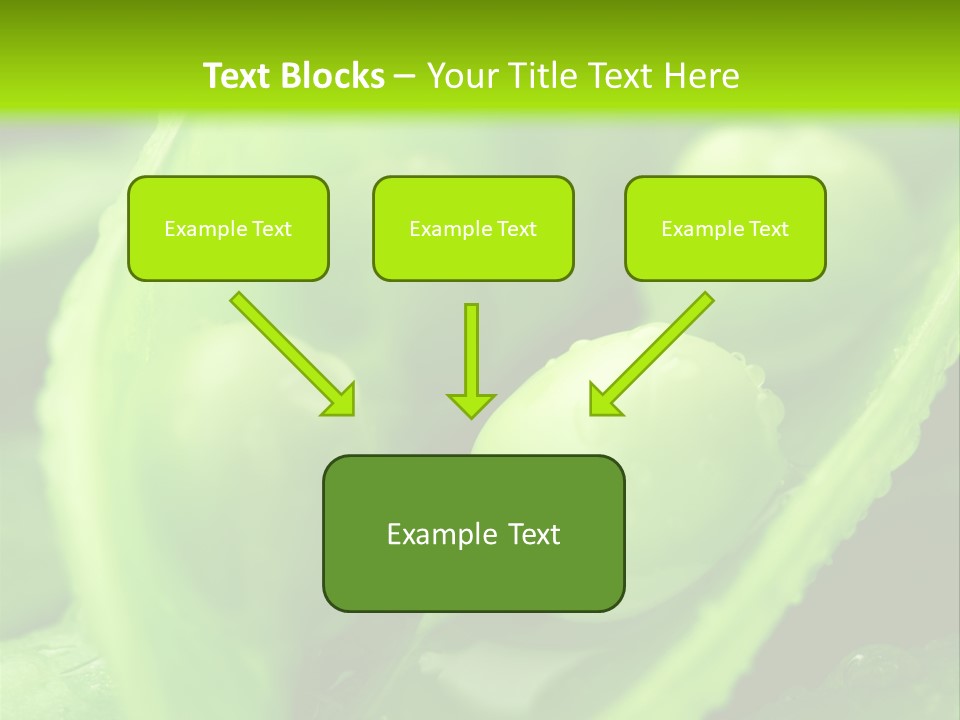 Healthy Pea Ripe PowerPoint Template