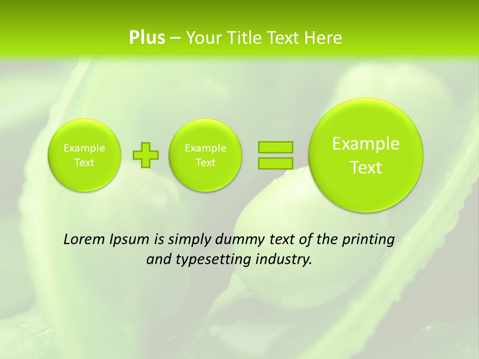 Healthy Pea Ripe PowerPoint Template